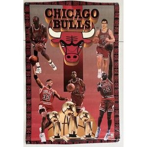 Vintage Michael Jordan Chicago Bulls Starline Poster 1996 Out this World 23x35